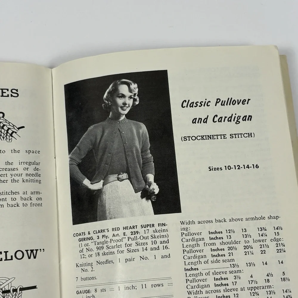 1959 Coats & Clark Learn How Book 170-B‎ Crochet Knit Tatting Embroidery Vintage